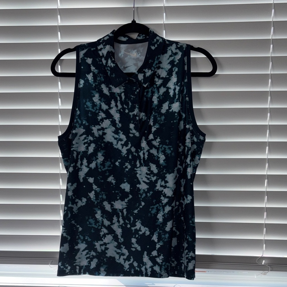 Women's Nike Dri Fit Sleeveless Tie-Dye Top